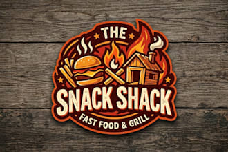 design a bold and eye catching fast food logo