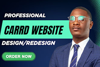 design carrd website, carrd landing page for business website
