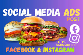 design facebook ads, instagram post and banners