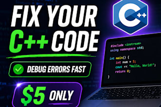 debug and fix your c plus plus code