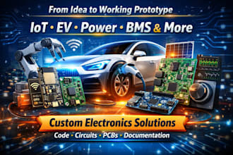 do electronics projects, iot, sensors, evs, power, audio, battery management
