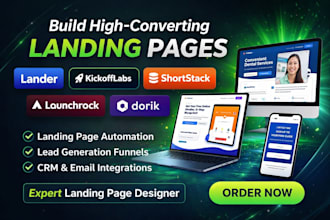 build lander kickofflabs shortstack launchrock dorik  landing page automation