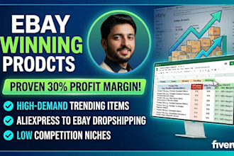 do product hunting of ebay to aliexpress, amazon and walmart