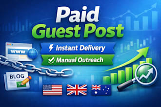 publish paid guest post with instant delivery and manual outreach