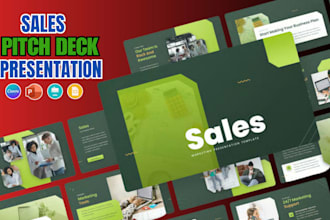 design custom sales presentation, powerpoint design and marketing pitch deck