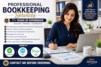 do bookkeeping in sage, xero, quickbooks