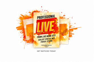 design modern flyer, poster, and social media graphics for your business