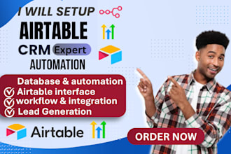 setup airtable crm airtable automation airtable database airtable softr expert