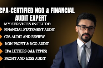 perform CPA ngo and financial audit, reviewed or compiled statements