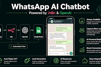 build a whatsapp ai chatbot with n8n automation for lead generation