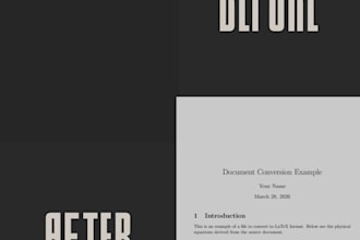 convert word to PDF or latex