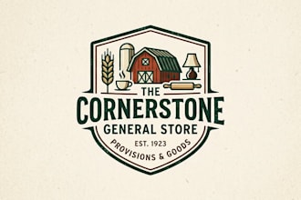 design a professional and versatile general store logo