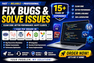 fix PHP, laravel, wordpress, email SMTP bugs fast