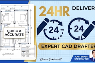 draft floor plans on autocad