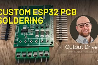 design esp32 and arduino pcb circuit board with schematic layout