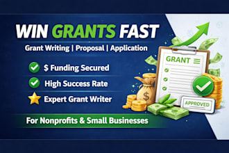 write winning grant proposals and sponsorship letters