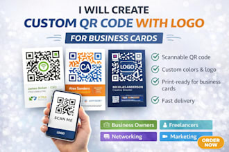 generate custom qr code, qr code design for business cards with logo qr code
