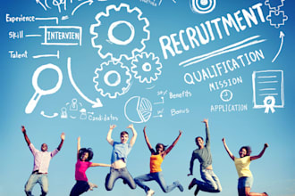 sourcing, screening, interviewing candidates