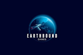 design earthbound games video games company logo