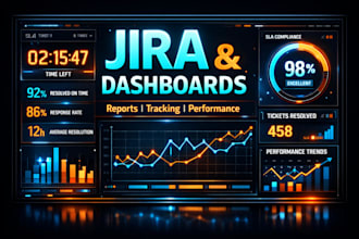 set up jira sla tracking dashboards reporting  performance