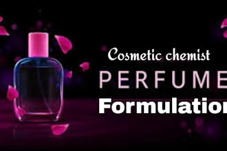 develop a custom perfume formula for your brand as a fragrance chemist