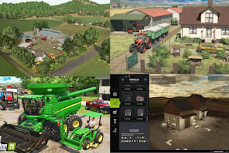 create a custom savegame and fully built farm for farming simulator 25