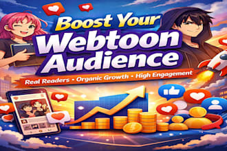 boost organic webtoon promotion to grow real readers fans and engagement