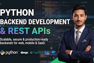 build a scalable django or fastapi backend with rest API