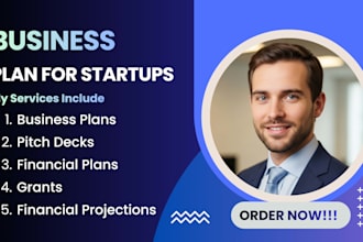 write a business plan with a financial plan for startups, business plan writer