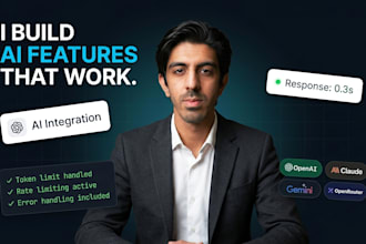 integrate openai, claude, or gemini API into your web app or website