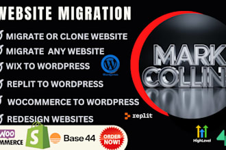 migrate fix wix to shopify wix to wordpress claude ai claude bot wocommerce aws