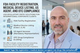 do fda facility registration medical device listing, US agent and otc compliance