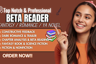 beta read dark romance fantasy thriller sci fi novels for indie authors expertly