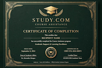 facilitate study com course assistance