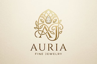 design an elegant and luxurious jewelry logo