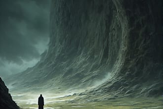 do mystical horror dark environment concept art or landscape