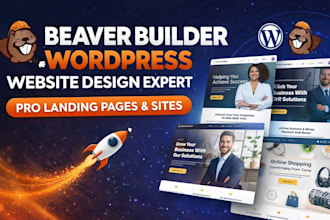 beaver builder, beaver landing page, beaver website design, wordpress website