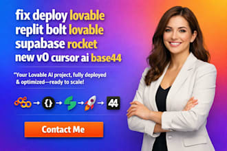 fix deploy lovable replit bolt lovable supabase rocket new v0 cursor ai base44
