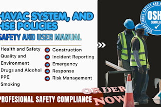 create osha safety manual, training workbook and workplace safety policy