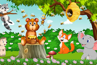 design child book illustration, children book illustration
