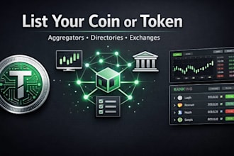 do smart contract, token listing and crypto promotion with lp full setup