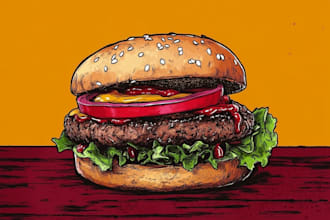 food pop art of your food pop art
