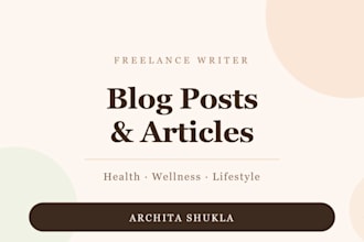 write engaging blog posts and articles