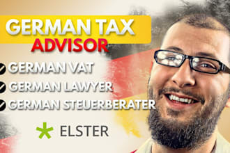 be your german tax advisor filing oss  steuerberater german lawyer via elster