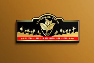 design modern cigar logo, cigar label, cigar band, cigar ring or cigar box