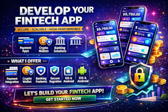 develop fintech app payment app crypto wallet app banking and finance app