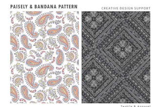 design paisley bandana pattern ready to print