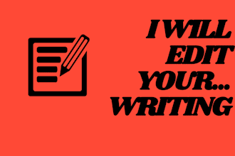 copy and line edit your writing