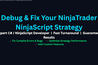 debug and fix your ninjatrader 8 automated strategy or algo
