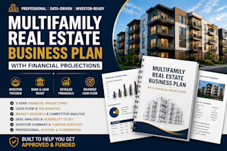 write a multifamily real estate business plan with financial projections